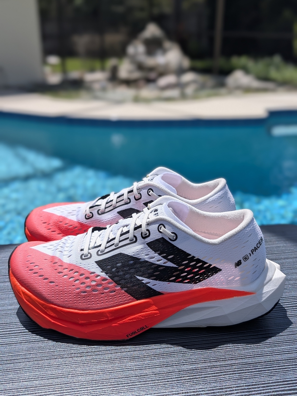 New Balance FuelCell SuperComp Pacer Women's 9B Running Low Top White/Red/Black